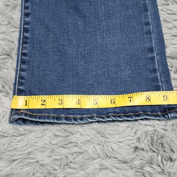 Levis 512 Jeans Womens 14 Blue Perfectly Slimming Bootcut Mid Rise Stretch Denim - Picture 8 of 15